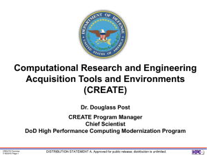 CREATE Program Overview-NDIA-SEDivision-Workshop-08-18-2010