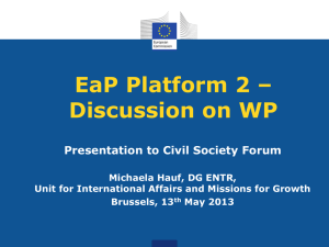 work programme of Platform 2 - Eastern Partnership Civil Society