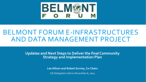 2014.11.6 - Belmont Forum US Delegation Updates