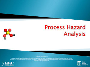 Process Hazard Analysis - CSP