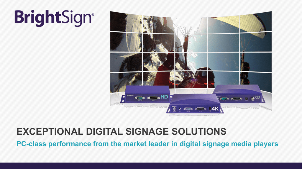 Brightsign HD220 Full HD 1080p Networked Interactive Digital Signage Player 