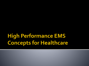 High Performance EMS Concepts for Healthcare – 2008.ppt