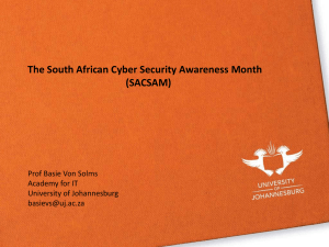 Cyber Security Awareness Month