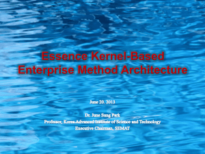 Enterprise Method Architecture - Software Engineering Method and