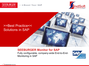 SEEBURGER Monitor for SAP