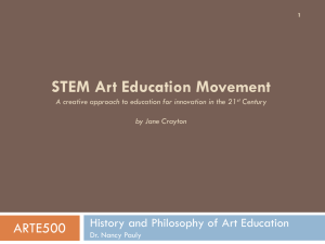 STEM Art Education Movement A creative approach to