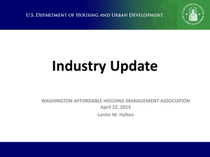 TRACS 202D Washington AHMA - Affordable Housing Management
