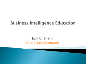 Business Intelligence Education