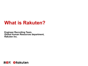 Welcome to Rakuten! - business