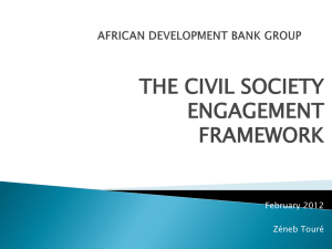 Presentation - The Civil Society Engagement Framework
