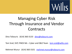 Managing Cyber Risk Through Insurance and Vendor
