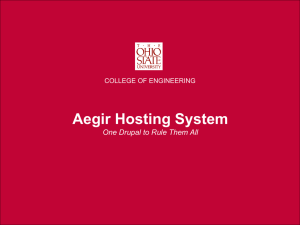 DrupalCamp 2012 - Aegir Hosting Framework