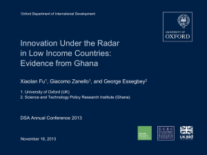 Innovation under the Radar in Low-Income Countries