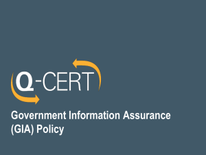 GIAM & CIIP Certification State of Qatar - Q-CERT