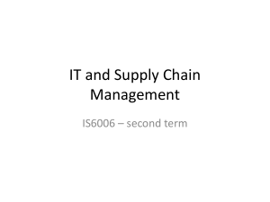 IT and Supply Chain Management