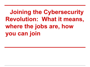 Joining the Cybersecurity Revolution: What it means, where the jobs