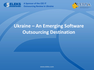 Ukraine - An Emerging IT Outsourcing Destination