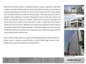 experience - Habib Fida Ali Architects