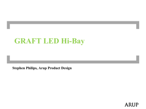 Stephen Philips, Arup Product Design GRAFT LED Hi-Bay