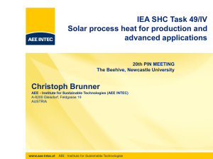 Solar Process Heat for Production and Advanced Applications