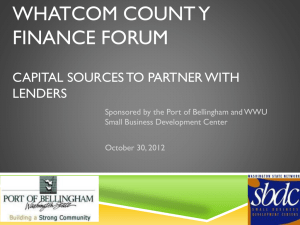 WhatCom Count y Finance Forum - Western Washington University