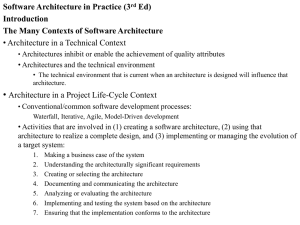 The Many Contexts of Software Architecture