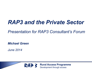 this document - Rural Access Programme