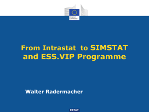 From Intrastat to SIMSTAT and ESS.VIP Programme