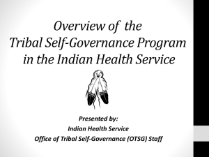 Overview of Self-Governance in the Indian Health Service