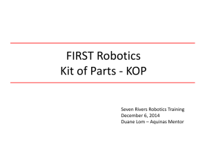 Kit of Parts & Suppliers