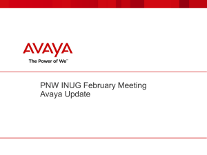 Avaya - IAUG February Meeting