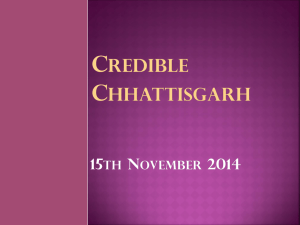 Credible Chhattisgarh - International Institute of Information