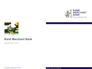 Rand Merchant Bank(RMB)infrastructure funding-Ayanda