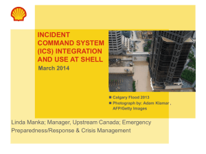 Shell – Incident Command System (ICS) Integration & Use