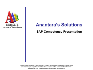 SAP - Anantara Solutions Private Limited