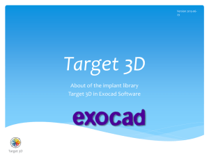 About Target 3D Implant Library for Exocad