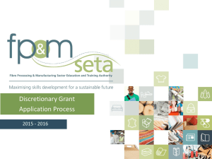 Discretionary Grant Application Guidelines