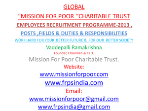 FRPS Job Chart - frpsindia.org