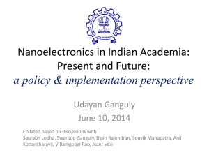 Nanoelectronics in Indian Academia: Present and Future