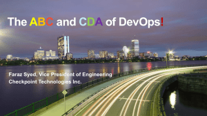 The ABC and CDA of DevOps