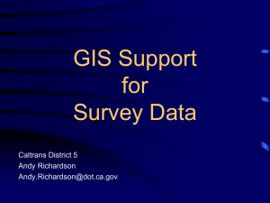 Geospatial Data Survey
