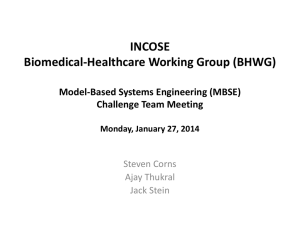 INCOSE Biomedical-Healthcare Working Group (BHWG)