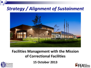 Presentation 3: Sustainment - Construction and Maintenance Institute