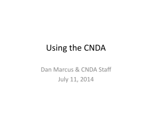 CNDA overview