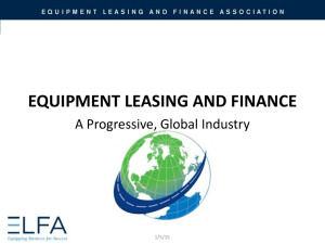 Industry Overview - Equipment Leasing & Finance Association