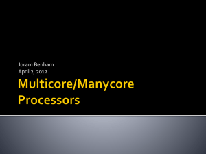 Multicore/Manycore Processors - St. Francis Xavier University