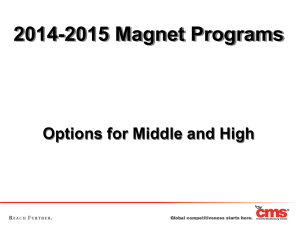 Magnet School Options for 2014-2015