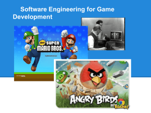 Software Engineering for Game Development