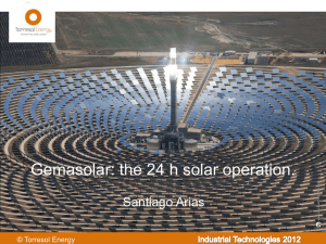 Gemasolar: the solar plant producing 24 h/day