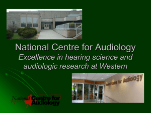 National Centre for Audiology Facutly of Health Sciences